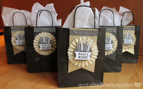 Use Your Stash Challenge: Birthday Gift Bag Tags - Spot of Tea Designs